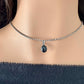 Black Onyx Bezel Pendant Necklace – Sterling Silver Boho Jewelry