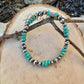 Kingman Turquoise & Navajo Pearl Stretch Bracelet | Southwestern Stack Favorite