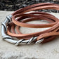Multi Wrap Leather Bracelet | Silver Half Cuff | Brown, Black & Saddle Options