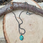 Kingman Turquoise Pendant Necklace – Sterling Silver Boho Jewelry