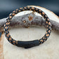 Stylish Braided Leather Bracelet with Bayonet Closure | Bolo Cord + Stainless Steel, Custom Leather Choice