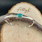 Turquoise Bezel Twisted Wire Cuff – Unique Handmade Sterling Silver Bracelet