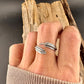 Sterling Silver Feather Wrap Ring - Hand Forged Adjustable Guardian Angel Jewelry