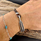 Rustic Braided Leather Wrap Bracelet with Silver Cuff – Brown, Black & White Options
