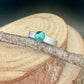 Sterling Silver Galazio Blue Topaz Band Ring - Hammered or Smooth Finish