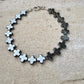 Hematite Cross Bracelet in Sterling Silver | Unisex Grounding Stackable Design