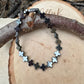 Stretch Hematite Cross Bracelet for Him & Her | Stackable Jewelry