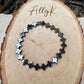 Stretch Hematite Cross Bracelet for Him & Her | Stackable Jewelry