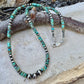 Turquoise & Navajo Pearl Necklace – Sterling Silver Southwestern Style (Best Seller)