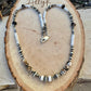 Navajo Pearl & White Buffalo Necklace – Sterling Silver White Turquoise Gemstone Choker