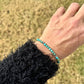 Turquoise Sterling Silver Bracelet – Elegant Kingman Round Gemstone Design
