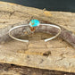 Sterling Silver Kingman Turquoise Bezel Bracelet – Handmade Adjustable Cuff Jewelry