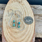 Teardrop Dangle Turquoise Navajo Pearl Earrings | Heart Chain Sterling Silver Jewelry