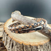 Genuine Braided Leather Wrap Bracelet with Bayonet Clasp - Single & Double Wrap Style
