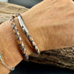 Genuine Braided Leather Wrap Bracelet with Bayonet Clasp - Single & Double Wrap Style