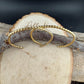 Brass Twisted Wire Cuff Bracelets - Elegant Set of 2 Statement Pieces