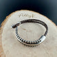 Rustic Braided Leather Wrap Bracelet with Silver Cuff – Brown, Black & White Options