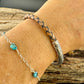 Braided Leather Wrap Bracelet - Antique Silver Paisley Half Cuff in Multiple Colors