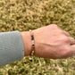 Picture Jasper Sandalwood Bracelet – Sterling Silver Spacers, Stackable Dainty Gemstone Jewelry