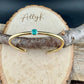 Brass Dainty Turquoise Bracelet – Handmade Adjustable Cuff Jewelry