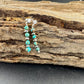 Navajo Pearls Turquoise Drop Post Earrings - Southwestern Gemstone Style Earrings