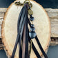 Heart-Shaped Leather Purse Tassel - Southwest Bag Charm & Handbag Gemstone Accessory