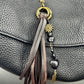 Heart-Shaped Leather Purse Tassel - Southwest Bag Charm & Handbag Gemstone Accessory