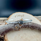 Sterling Silver Mixed Metal Cuff Bracelet – Handcrafted Adjustable Purple Labradorite Cabochon