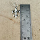 Sterling Silver Fleur‑de‑Lis Charms - 18mm for Crafting & Jewelry Making