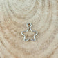 Sterling Silver Star Charms - 15mm for Crafting & Jewelry Making