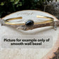 White Buffalo Turquoise Bezel Brass Bracelet – Handmade Adjustable Cuff Jewelry