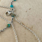 Sterling Silver Turquoise Wire Wrapped Necklace: Kingman Turquoise Jewelry