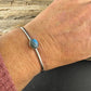 Blue Labradorite Cuff Bracelet – Handcrafted Adjustable Sterling Silver Jewelry
