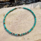 Turquoise & Navajo Pearl Sterling Silver Anklet | Dainty Boho Southwest Ankle Bracelet