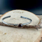 Unique Mixed Metal Garnet Cuff – Adjustable Handcrafted Sterling Silver Bracelet