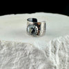 Sterling Silver White Buffalo Ear Cuff | Wide Conch Band | No-Piercing Earring