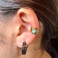 4mm Genuine Turquoise Brass Ear Cuff | Wide Conch Band | No-Piercing Earring