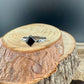 Sterling Silver Onyx Band Ring • Handmade Trinity Rope Twist Design