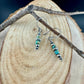 Desert Pearl Turquoise Earrings • Argentium Silver Southwest Dangles