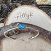 Blue Labradorite Cuff Bracelet – Handcrafted Adjustable Sterling Silver Jewelry