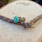 Sterling Silver Daisy Ring with Kingman Turquoise | Oval American Gemstone Jewelry