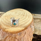 Turquoise Sterling Silver Ear Cuff | Wide Conch Band | No-Piercing Earring
