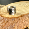 Sterling Silver Hammered Ear Cuff | Wide Conch Band | No-Piercing Earring