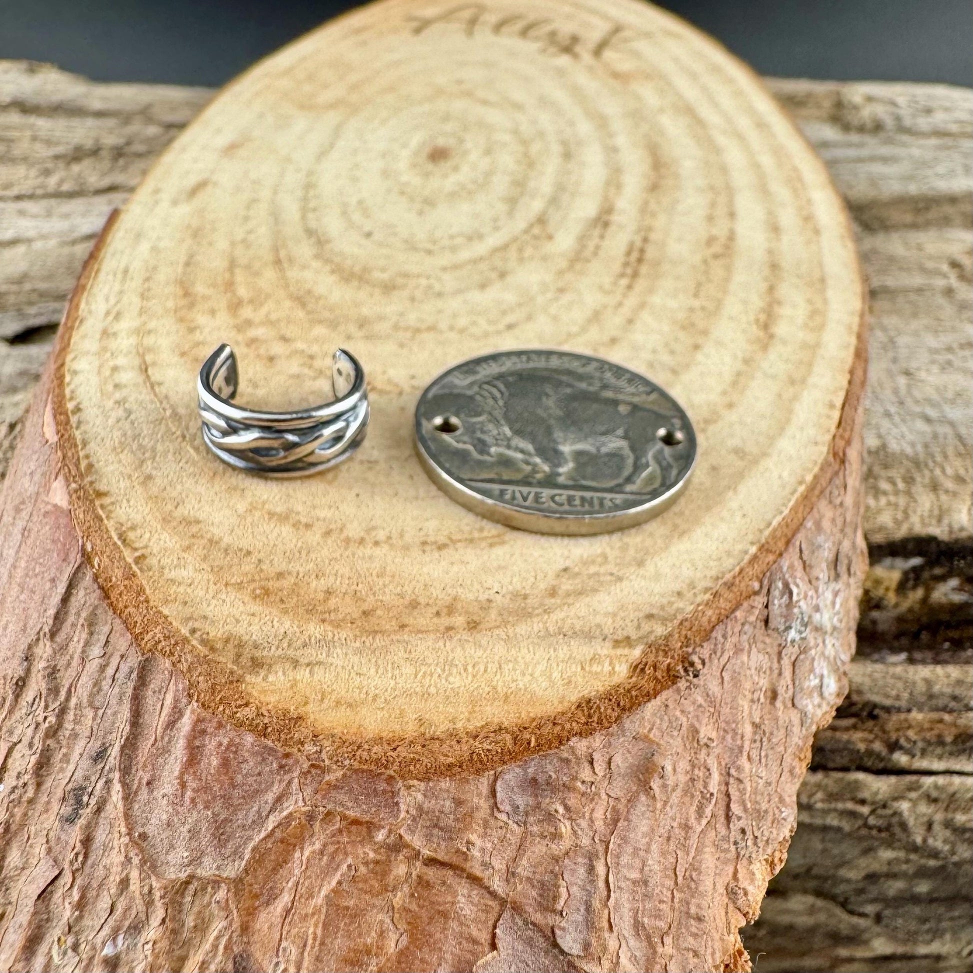 Sterling Silver Trinity Twist Ear Cuff | Wide Conch Band | No-Piercing Earring