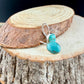 Kingman Turquoise Earrings • Sterling Lever Back • 8×10 Oval Cabochon • Blue Green Gemstone Dangle