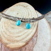 Kingman Turquoise Earrings • Sterling Lever Back • 8×10 Oval Cabochon • Blue Green Gemstone Dangle