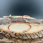 Kingman Turquoise Copper Cuff Bracelet Set • Hand‑Forged Stack of 3 Gemstone Cuffs