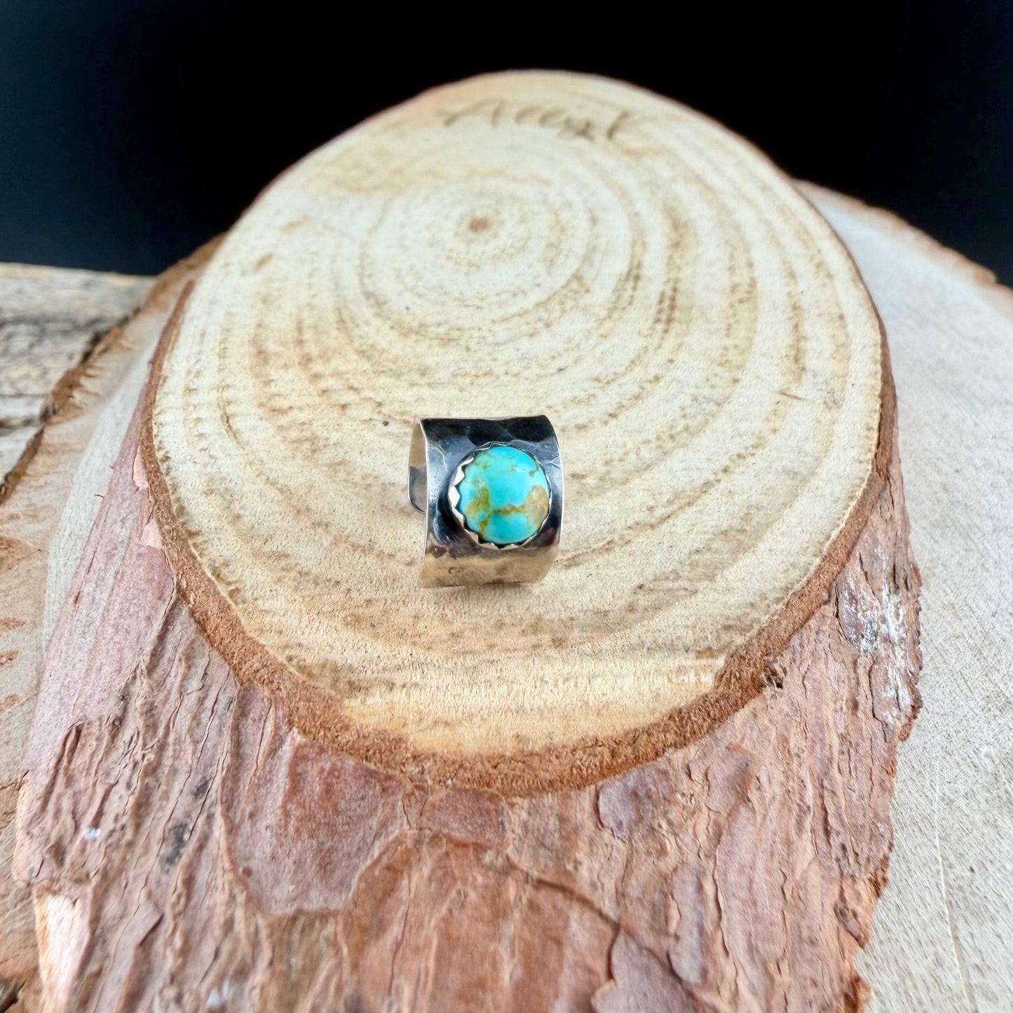 Turquoise 6mm Ear Cuff • Stylish Sterling Silver Faux Conch Wrap - No Piercing Required