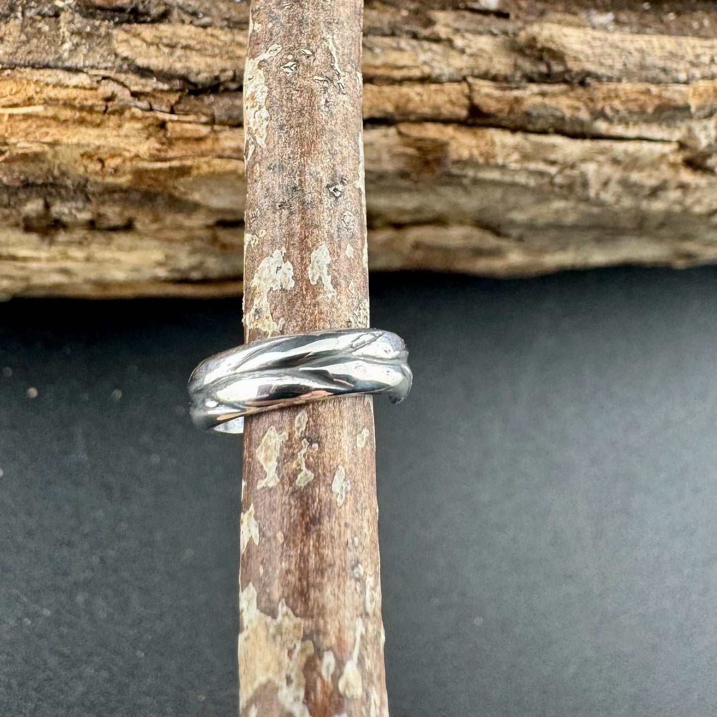 Sterling Silver Floral Leaves Cuff | Wide Conch Band | No-Piercing Earring