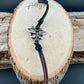 Black & Brown Leather Bracelet • Butterfly Wrap • Rustic Double Strand